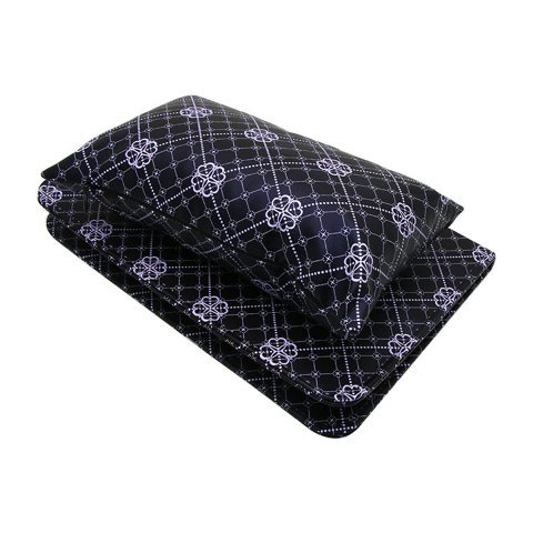 Купити Набір для манікюру: килимок + підлокітник для рук (чорний, з квітковим принтом) , ціна 220 грн в магазині Qrasa.ua