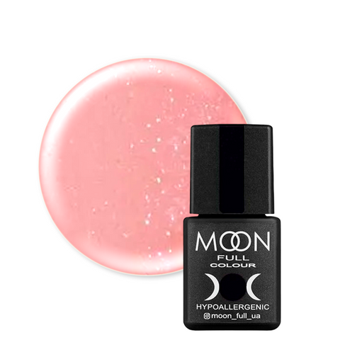 Купити Кольорова база Moon Full BARBIE Color 8 мл №04 ( персиковий з дрібним шиммером) , ціна 140 грн, фото 1