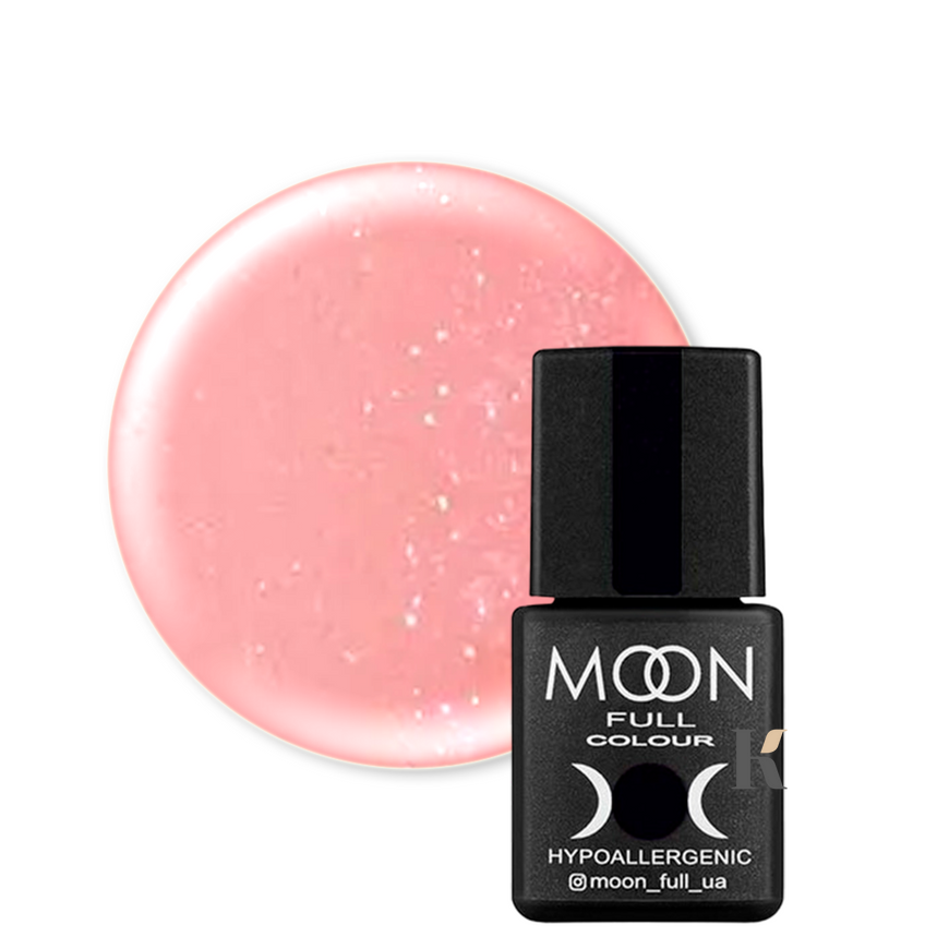 Купити Кольорова база Moon Full BARBIE Color 8 мл №04 ( персиковий з дрібним шиммером) , ціна 140 грн, фото 1