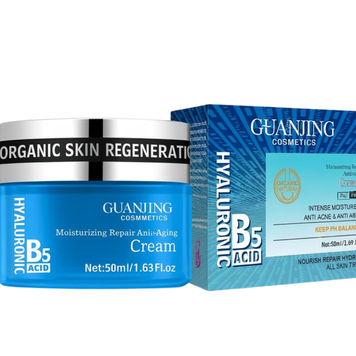 Антивіковий зволожуючий крем для обличчя Guanjing Cosmetic з гіалуроновою кислотою B5, 50 мл