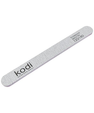 Купить №141 Пилка для ногтей Kodi прямая 120/180 (цвет: светло-серый, размер: 178/19/4) , цена 25 грн, фото 1