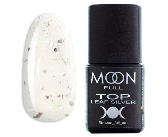 Купити Топ без липкого шару Moon Full Top Leaf Silver 8 мл , ціна 135 грн, фото 1