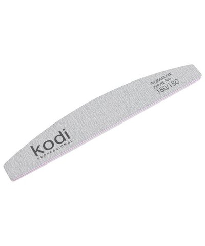 Купити №125 Пилка для нігтів Kodi "Півмісяць"180/180 (колір: світло-сірий, розмір: 178/28/4) , ціна 30 грн, фото 1