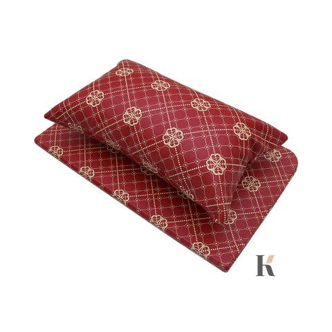 Купити Набір для манікюру: килимок + підлокітник для рук (червоний, з квітковим принтом) , ціна 220 грн, фото 2