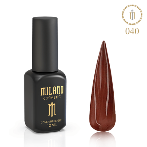 Купити Кольорове базове покриття для гель-лаку Milano Color Cover Base 40 (12 мл, каучукове) , ціна 155 грн, фото 1