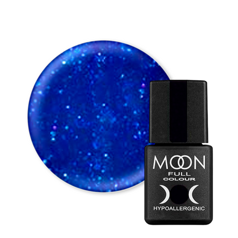 Гель-лак Moon Full Color Classic №180 (сверкающий кобальт), Classic, 8 мл, Эмаль