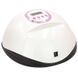 УФ LED лампа для манікюру  SUN DJ 3V 192 Вт Pink (з дисплеєм, таймер 10, 30, 60, 99 сек)
