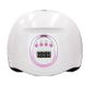 УФ LED лампа для манікюру  SUN DJ 3V 192 Вт Pink (з дисплеєм, таймер 10, 30, 60, 99 сек)