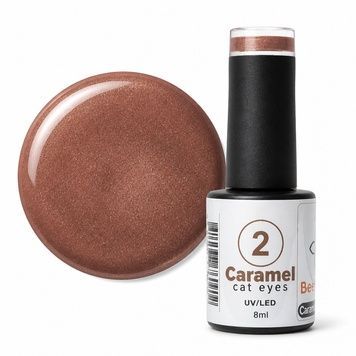 Гель-лак Bee Nails Caramel Cat Eyes 2, 8мл, Caramel Cat Eyes, 8 мл, Котяче око