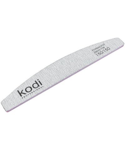 Купить №124 Пилка для ногтей Kodi "Полумесяц" 150/150 (цвет: светло-серый, размер: 178/28/4) , цена 30 грн, фото 1