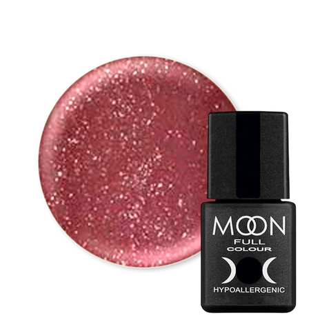 Гель-лак Moon Full Color Classic №320 (темно-рожевий вінтажний із дрібним шиммером), Сlassic, 8 мл, Шимер/мікроблиск