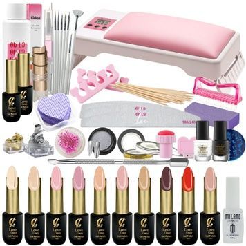 Купить Стартовый набор для маникюра с 10 гель-лаками с лампой UV/LED SUN YC-09 , цена 1 150 грн, фото 1