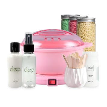 Купити Стартовий набір для депіляції із воскоплавом Silicon Wax Warmer CL 2208 (pink)  , ціна 585 грн, фото 1