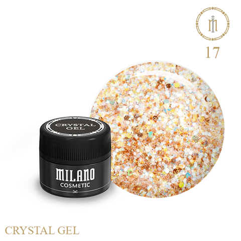 Купити Гель з глiттером  Milano Crystal Gel 17 , ціна 135 грн, фото 1