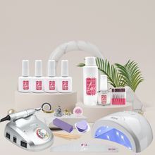 Стартовый набор для маникюра Oh La Lac с лампой Sun One и  фрезером  Nail Master ZS-603 PRO