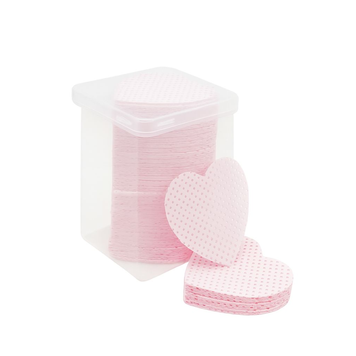 Купити Безворсові серветки у зручному пластиковому контейнері, у формі серця , ціна 85 грн, фото 1
