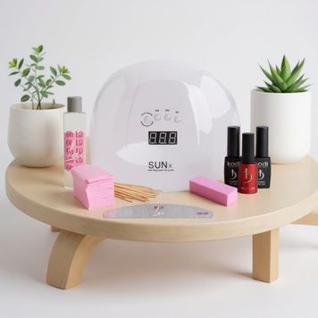 Купити Стартовий набір для гель лаку Kodi з UV LED лампою SUN X 54 вт Біла , ціна 548 грн, фото 1