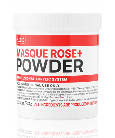 Купити Masque Rose + Powder (Матуюча Акрилова пудра Kodi "Троянда +") 224 гр. , ціна 979 грн, фото 1