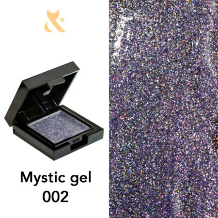 Гель-лак твердий F.O.X Mystic Gel 002, Mystic Gel, 5 мл, Шимер/мікроблиск
