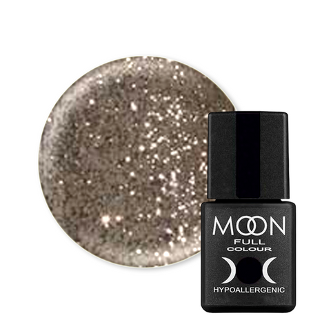 Гель-лак Moon Full Color Classic №325 (сріблясто-золотий дрібно-шиммерний), Сlassic, 8 мл, Шимер/мікроблиск