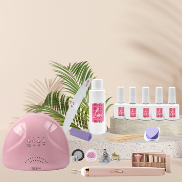 Купити Cтартовий набір для манікюру Oh La Lac з лампою Sun One Pink та портативним фрезером Flawless , ціна 610 грн, фото 1