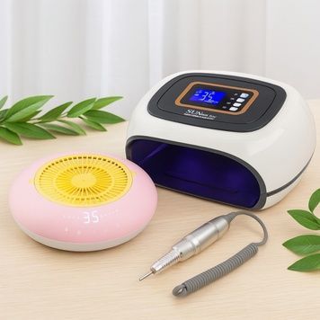 Набор техники для маникюра: лампа SUN H6 Plus 108W + фрезер JIMDOA-803 Pro 2в1