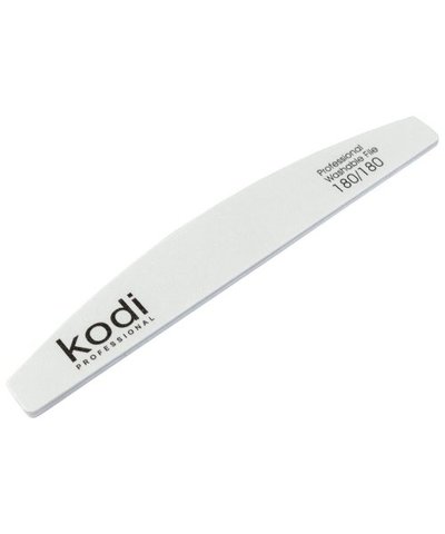 Купити №12 Пилка для нігтів Kodi "Півмісяць" 180/180 (колір: білий, розмір:178/28/4) , ціна 48 грн, фото 1