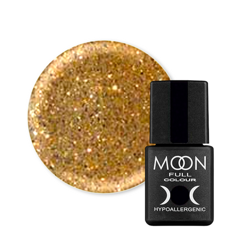 Гель-лак Moon Full Color Classic №326 (золотой шиммерный), Classic, 8 мл, шиммер/микроблеск
