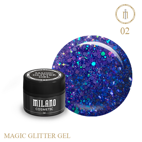 Купити Гель з гліттером  Milano   Magic 02 , ціна 110 грн, фото 1