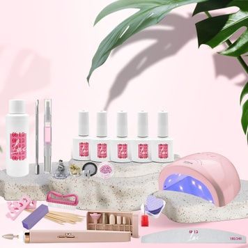 Купить Стартовый набор для маникюра Oh La Lac с лампой Sun One  и портативным фрезером Flawless pink , цена 750 грн, фото 1