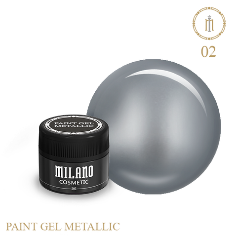 Купити Гель фарба Milano Metallic 02 , ціна 110 грн, фото 1