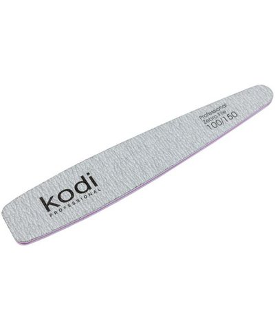 Купити №118 Пилка для нігтів Kodi конічна 100/150 (колір: сірий, розмір:178/32/4) , ціна 30 грн, фото 1