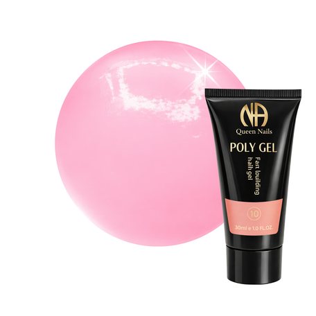 Полигель для наращивания ногтей Queen Nails,  №10, 30 мл