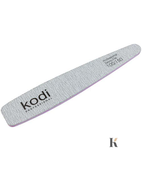Купити №118 Пилка для нігтів Kodi конічна 100/150 (колір: сірий, розмір:178/32/4) , ціна 30 грн, фото 1