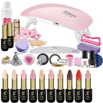 Купить Стартовый набор для маникюра с 10 гель-лаками с лампой UV/LED SUN Mini , цена 599 грн, фото 1