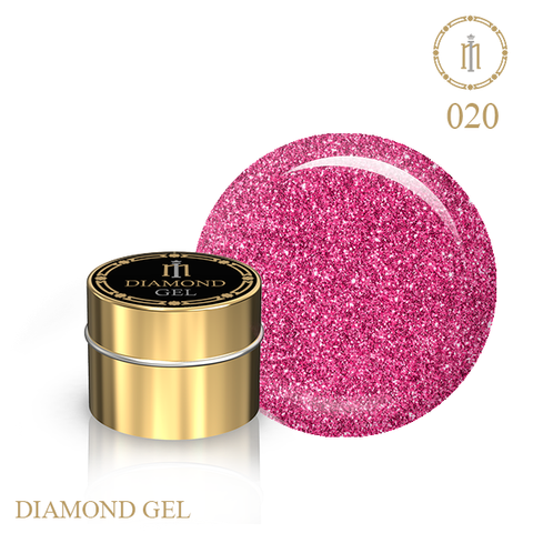 Купити Гель з гліттером Milano Diamond Gel № 20 , ціна 100 грн, фото 1