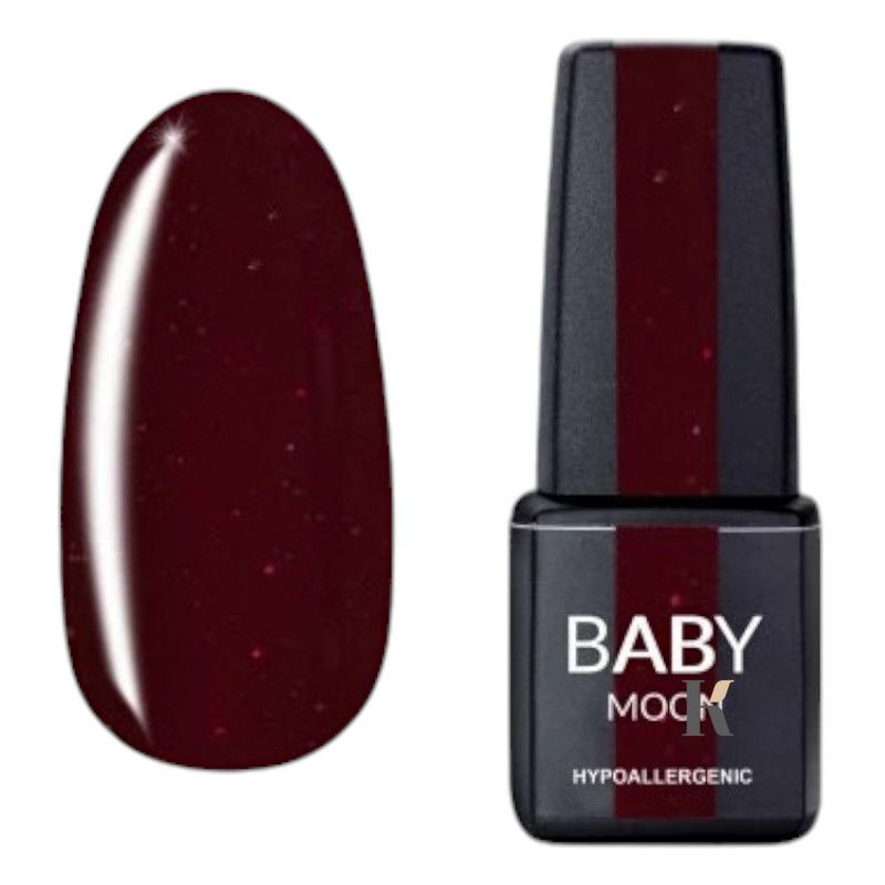 Гель-лак BABY Moon Red Chic №17 (6 мл, бордовый микроблеском), Red Chic, 6 мл