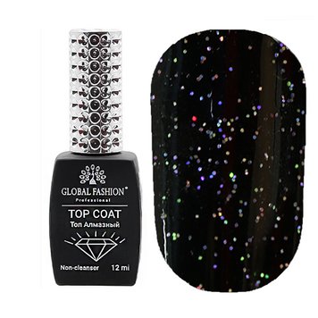 Купити Топ без липкого шару з гліттером "Galaxy Top Coat", Global Fashion 12 мл №08 , ціна 195 грн, фото 1