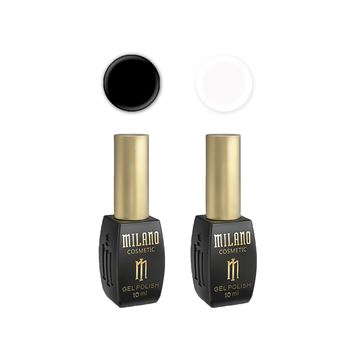 Купить Набор гель-лаков Milano 10ml Black & White (181, 182) , цена 310 грн, фото 1