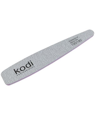 Купити №116 Пилка для нігтів Kodi конічна 100/180 (колір: сірий, розмір:178/32/4) , ціна 30 грн, фото 1