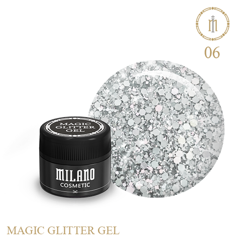 Купити Гель з гліттером  Milano   Magic 06 , ціна 110 грн, фото 1