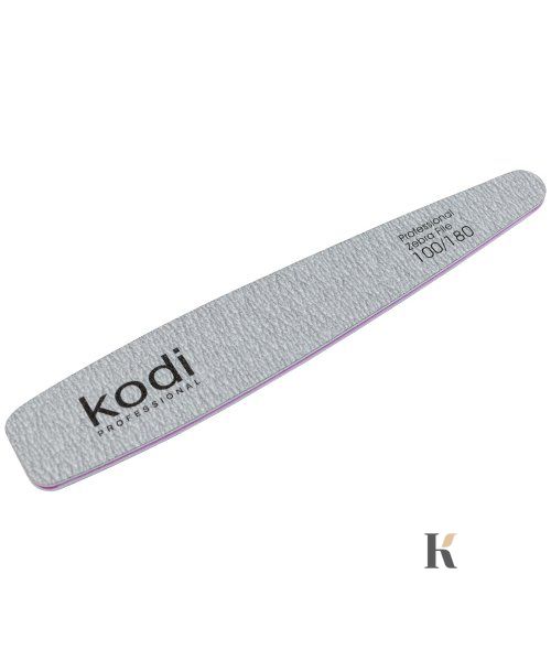 Купити №116 Пилка для нігтів Kodi конічна 100/180 (колір: сірий, розмір:178/32/4) , ціна 30 грн, фото 1