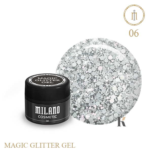 Купить Гель з глuттером  Milano   Magic 06 , цена 110 грн, фото 1