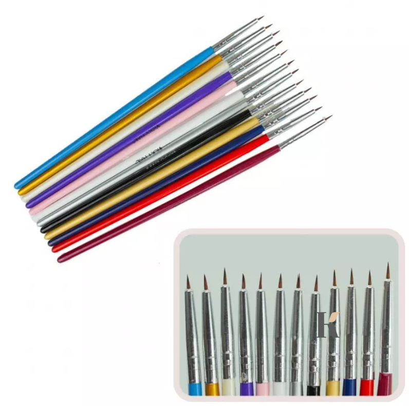 Купить Набор кистей для рисования 000#, 12штук, цветные ручки. , цена 134 грн, фото 1