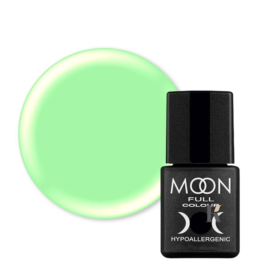 Гель лак Moon Full Breeze color №435 (свето-неоновый салат), Breeze Color, 8 мл, Эмаль