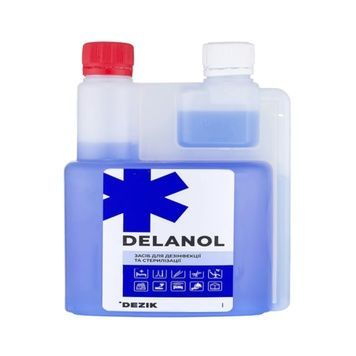 Купити Засіб для холодної стерилізації інструментів Dezik Delanol, 250 мл , ціна 390 грн, фото 1