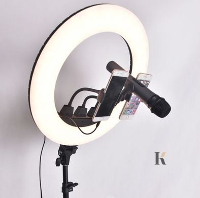 Купити Професійна кільцева лампа ZB-F348 45 см (3 кріплення, пульт, сумка) , ціна 1 960 грн, фото 7