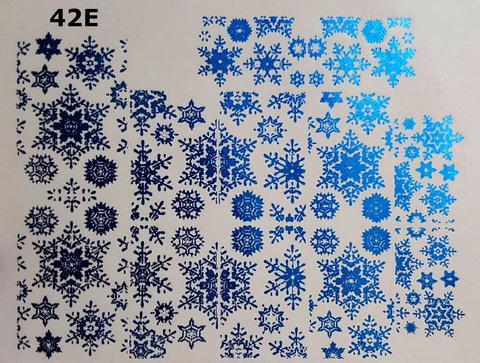 Купить Слайдер-дизайн 42E (синяя фольга) (Новый год) , цена 28 грн, фото 1