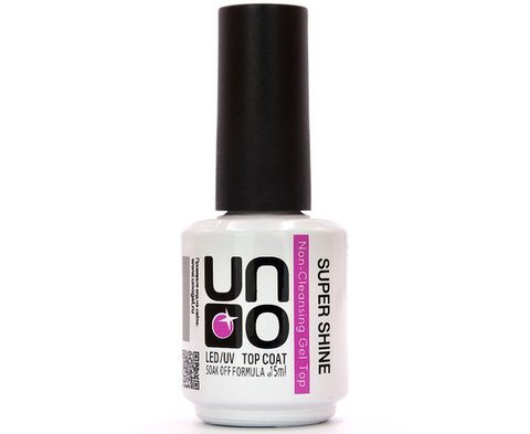 Купити Топ для нігтів UNO Super Shine Non-Cleansing Top (15 мл, без липкого шару) , ціна 115 грн, фото 1
