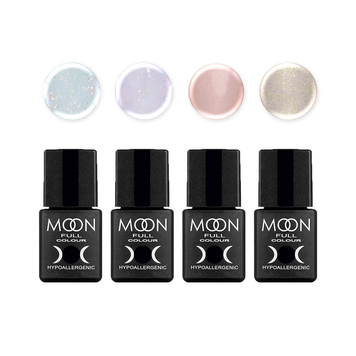 Купити Набір гель-лаків Moon Full Opal Collection (501, 504, 507, 510) , ціна 396 грн, фото 1